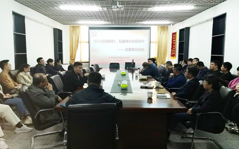 公司党支部开展  “学习观看榜样5，弘扬伟大抗疫精神”  主题党日活动